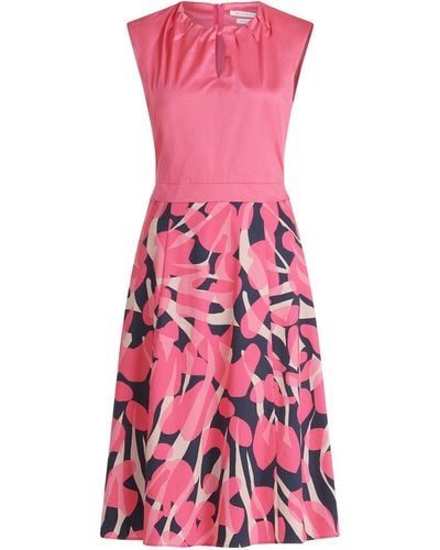 BETTY&CO Sommerkleid Kleid Lang ohne Arm - Pink