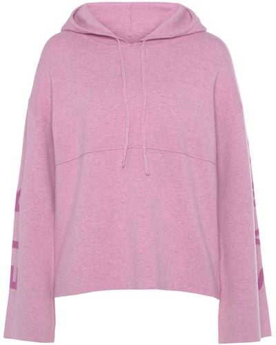 Elbsand Hoodie -Kapuzensweatshirt mit Logostickerei, Loungewear - Pink