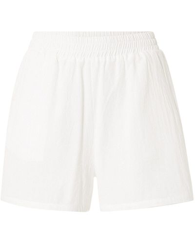 MissPap Shorts (1-tlg) Drapiert/gerafft - Weiß