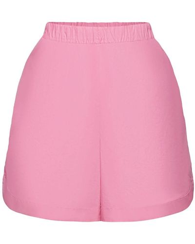 Esprit Pull-on-Shorts, 100 % Baumwolle (1-tlg) - Pink