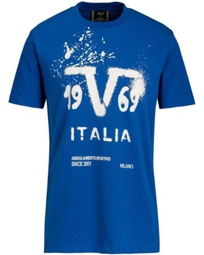 19V69 Italia by Versace T-Shirt - Blau