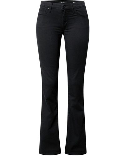 Mavi Bootcut-Jeans Bella (1-tlg) Weiteres Detail, Plain/ohne Details, Patches - Schwarz