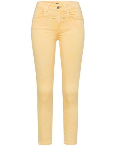 Brax 5-Pocket-Jeans gelb (1-tlg)