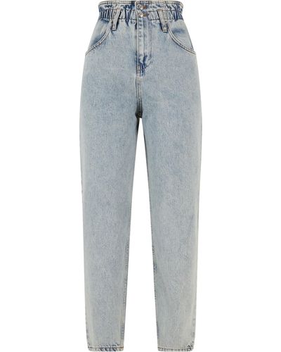 2Y Premium Bequeme Elisa Mom Jeans (1-tlg) - Blau