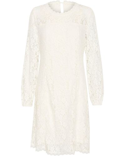 Cream Jerseykleid Kleid CRKit - Weiß