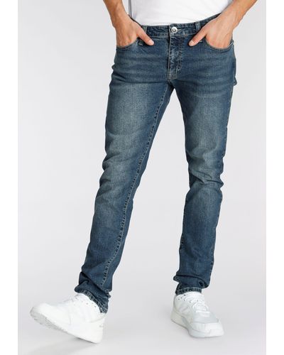 AJC Slim-fit-Jeans im 5-Pocket-Stil - Blau