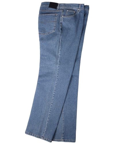Lucky Star Bequeme Übergrößen Dallas Jeans-Hose in blue stone-washed von - Blau