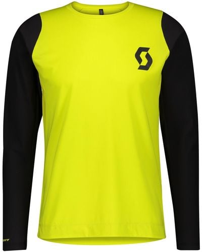 Scott Langarmshirt M Trail Progressive L/sl Shirt - Gelb