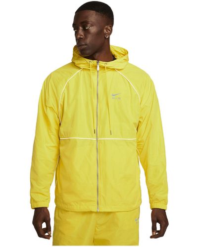 Nike Lifestyle - Textilien - Jacken Air Woven Kapuzenjacke - Gelb