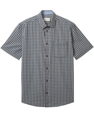 Tom Tailor Kurzarmshirt checked shirt - Grau