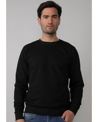 Petrol Industries Sweatshirt mit Rundhalsausschnitt - Schwarz