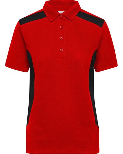 James & Nicholson Poloshirt Workwear Polo - Rot