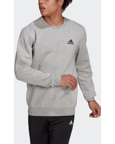 adidas Sweatshirt ESSENTIALS FLEECE - Grau