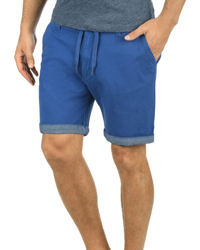 Solid Chinoshorts SDLagoa kurze Hose mit umgeschlagbaren Hosenbeinen in Kontrastfarbe - Blau