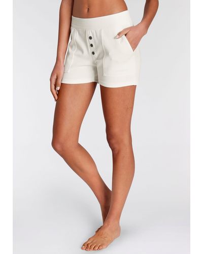 Kangaroos Shorts mit Eingrifftaschen - Weiß