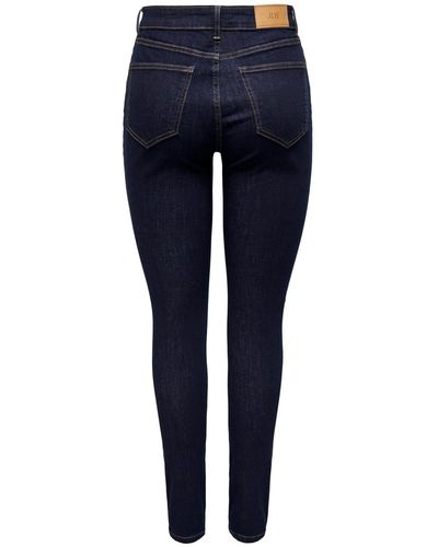 Jdy Skinny-fit-Jeans AYA (1-tlg) Plain/ohne Details - Blau