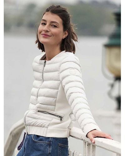 NO.1 Como Steppjacke Bari Milk - Grau