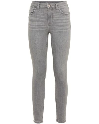 Hallhuber Skinny-fit-Jeans Skinny Mia Aus Candiani Denim - Grau