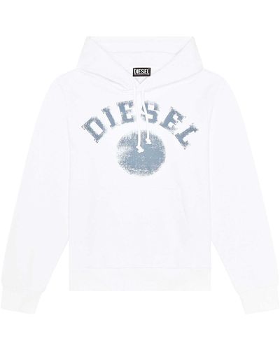 DIESEL Sweatshirt Hoodie - Weiß
