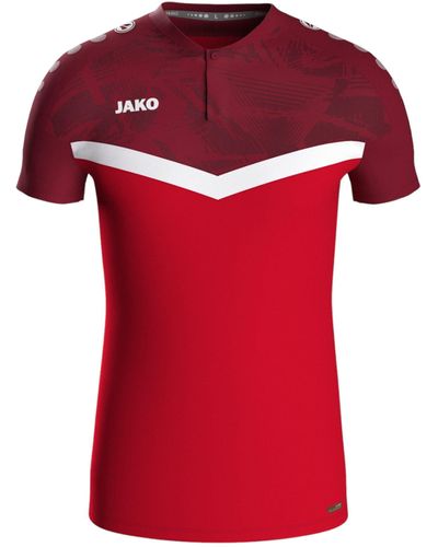 JAKÒ T-Shirt Iconic Poloshirt default - Rot