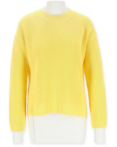 halsüberkopf Accessoires Sweatshirt Pullover Seitenschli - Gelb