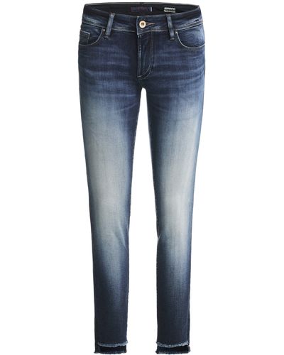 Salsa Jeans Stretch- JEANS WONDER PUSH UP CAPRI premium waschung blue 120169.8504 - Blau