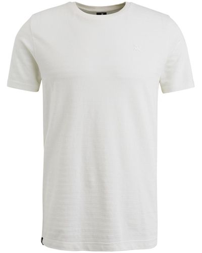 Vanguard T-Shirt Short sleeve r-neck jersey structu - Weiß