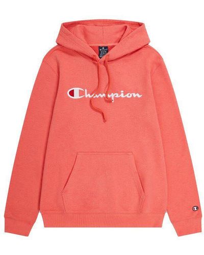 Champion Icons Hooded Sweatshirt Large Logo - Rot