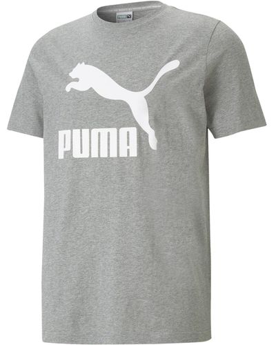 PUMA Classics Logo T-Shirt default - Grau