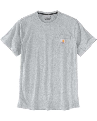 Carhartt Shirt FORCE FLEX POCKET T-SHIRTS /S 104616 (1-tlg) - Grau