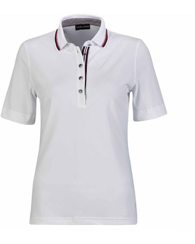 Golfino Poloshirt Club Short Sleeve Polo Optic White - Blau