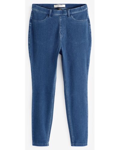 Next Jeansleggings Denim-Leggings aus Jersey (1-tlg) - Blau