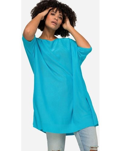 Angel of Style Sweatshirt Pullover oversized Rundhals Langarm - Blau
