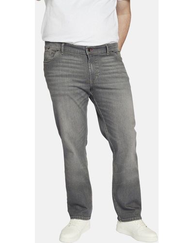 Charles Colby 5-Pocket-Jeans BARON ISAAC im Used-Look - Grau