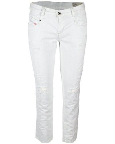 DIESEL 5-Pocket-Jeans - Weiß
