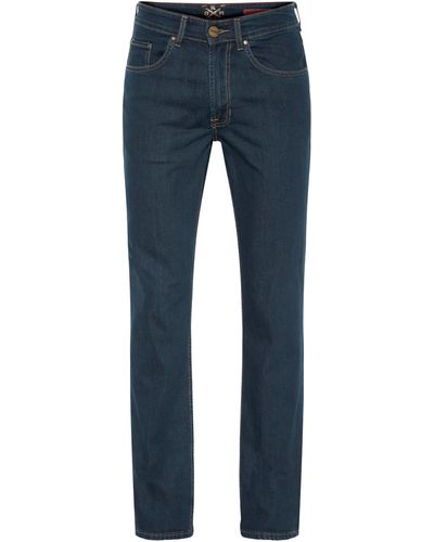 Oklahoma Jeans Oklahoma Straight-Jeans mit Stretchanteil (1-tlg) - Blau