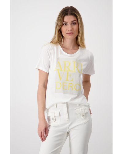 Monari Kurzarmhemd T-Shirt - Weiß