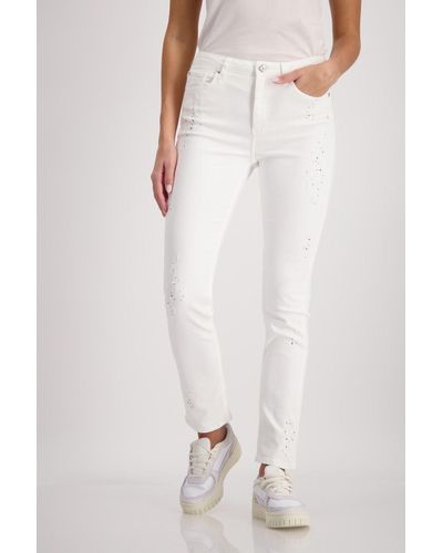 Monari 5-Pocket-Jeans - Weiß