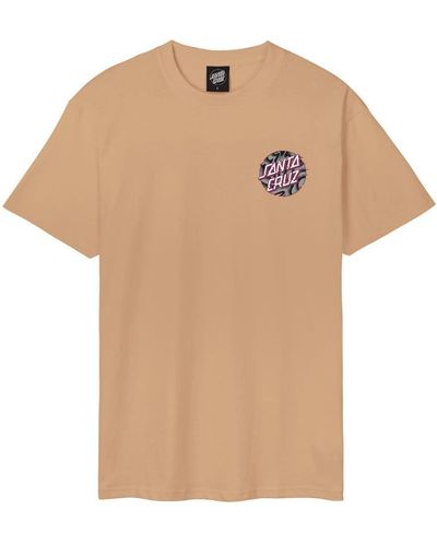 Santa Cruz T-Shirt Vivid Slick Dot, G L, F taupe - Natur