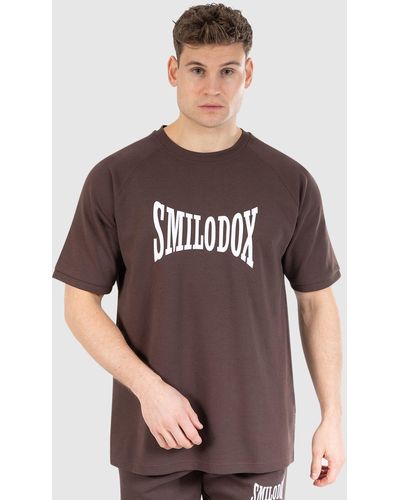 Smilodox T-Shirt Classic Pro Oversize - Braun