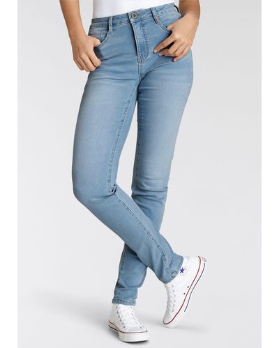 Alife & Kickin High-waist-Jeans Slim-Fit NolaAK NEUE KOLLEKTION - Blau