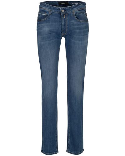 Replay 5-Pocket-Jeans GROVER Straight Fit - Blau