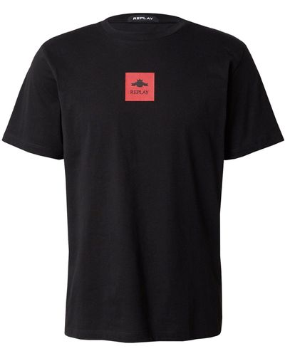 Replay T-Shirt (1-tlg) - Schwarz