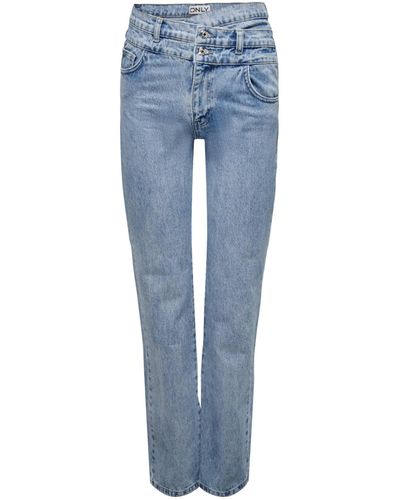 ONLY Regular-fit-Jeans BILLIE (1-tlg) Weiteres Detail - Blau
