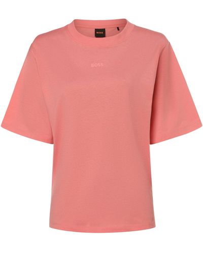 BOSS T-Shirt C_Enis_Small-Logo - Pink