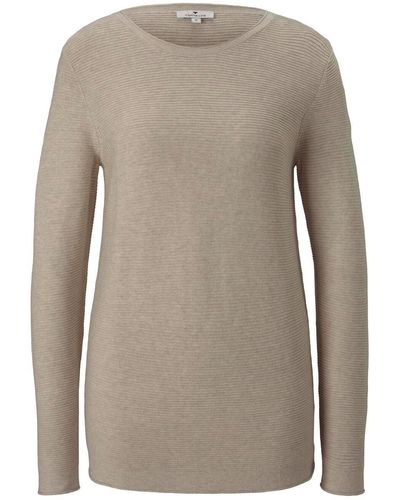 Tom Tailor Sweatshirt sweater new ottoman - Grau