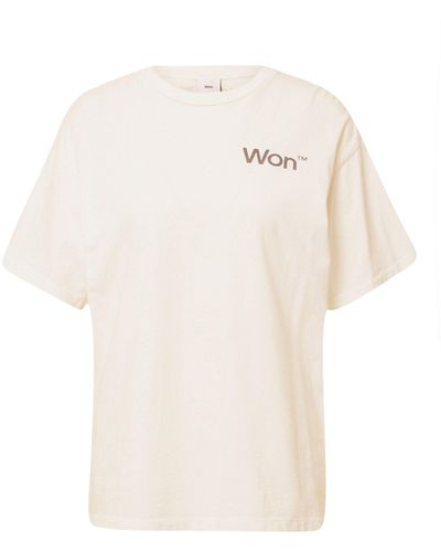 Won Hundred T-Shirt The Staff (1-tlg) Plain/ohne Details - Weiß