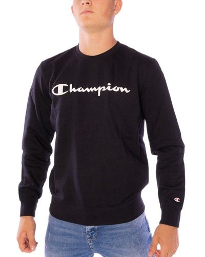 Champion Sweater Sweatpulli Crewneck Sweatshirt ( Stück, 1-tlg) - Schwarz