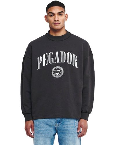 PEGADOR Sweater Simco Oversized (1-tlg) - Schwarz
