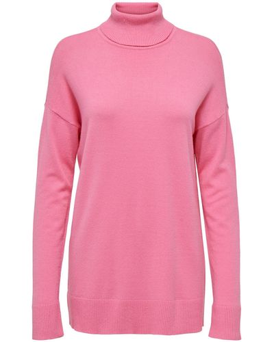 ONLY Longpullover - Pink